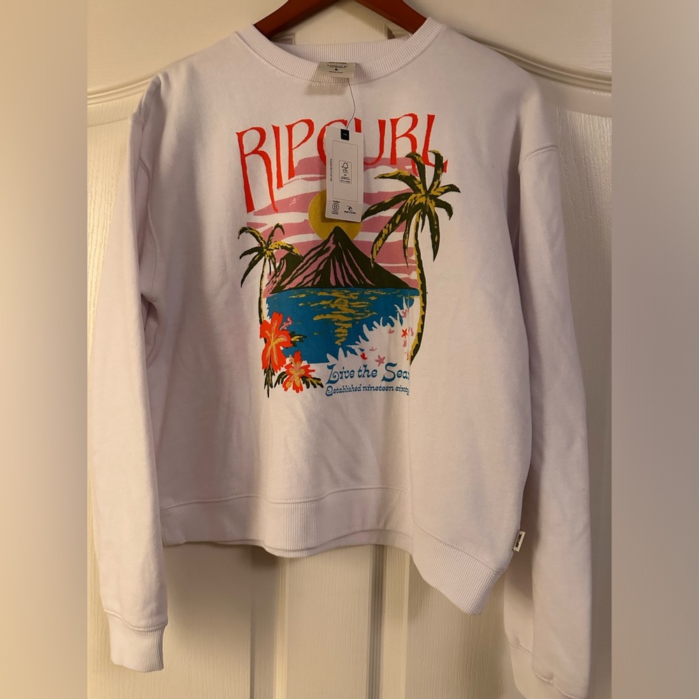 Rip Curl  Graphic Sweatshirt NWT